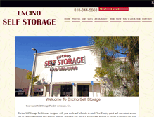 Tablet Screenshot of encinoselfstorage.com